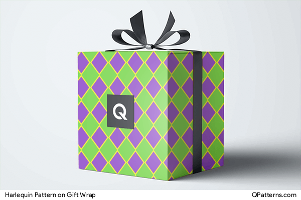 Harlequin Pattern on gift-wrap