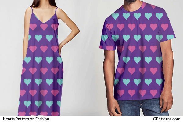Hearts Pattern on fashion