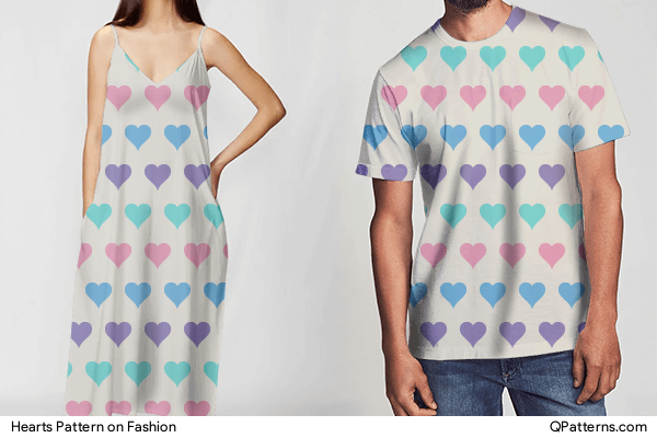 Hearts Pattern on fashion