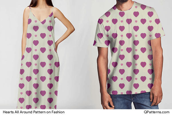 Hearts All Around Pattern on fashion