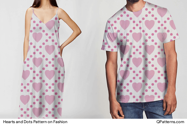 Hearts and Dots Pattern on fashion
