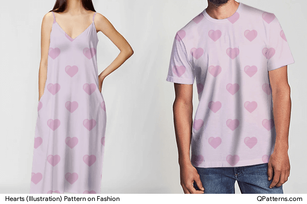 Hearts (Illustration) Pattern on fashion