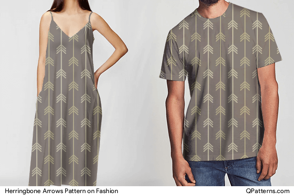 Herringbone Arrows Pattern on fashion