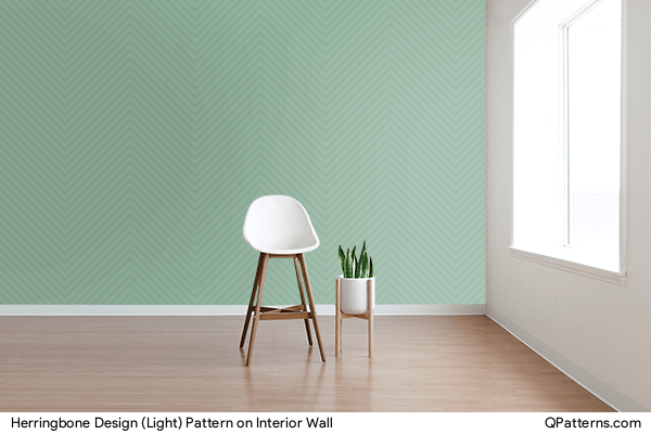Herringbone Design (Light) Pattern on interior-wall
