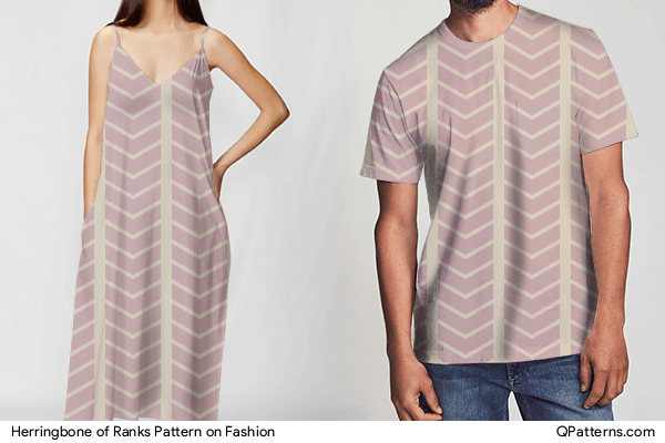 Herringbone of Ranks Pattern on fashion