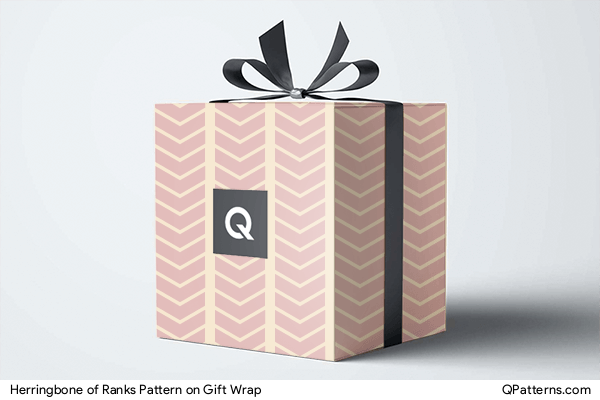 Herringbone of Ranks Pattern on gift-wrap