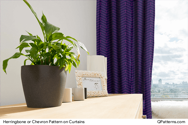 Herringbone or Chevron Pattern on curtains