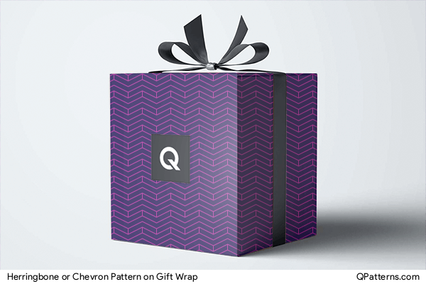 Herringbone or Chevron Pattern on gift-wrap