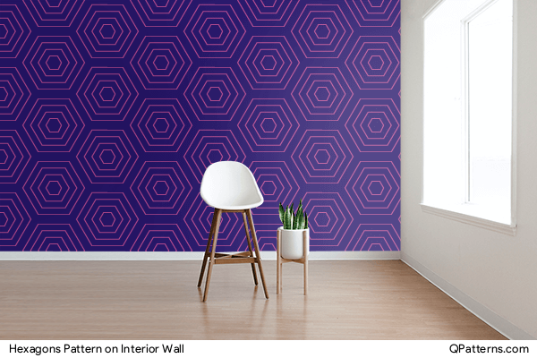 Hexagons Pattern on interior-wall
