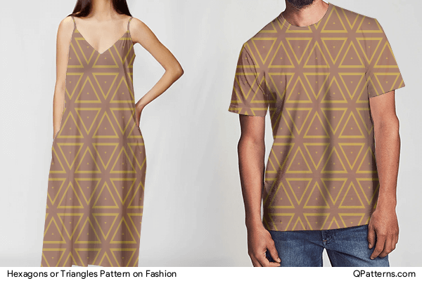 Hexagons or Triangles Pattern on fashion