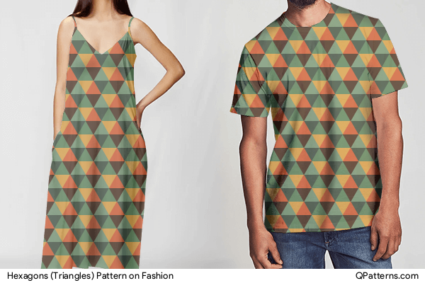 Hexagons (Triangles) Pattern on fashion