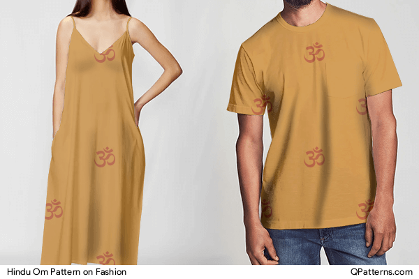 Hindu Om Pattern on fashion