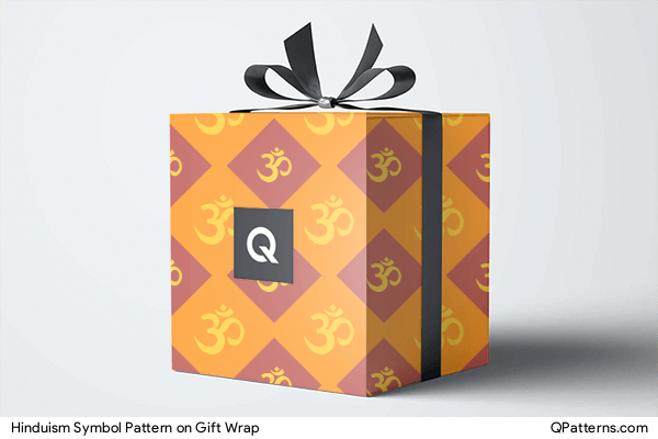 Hinduism Symbol Pattern on gift-wrap