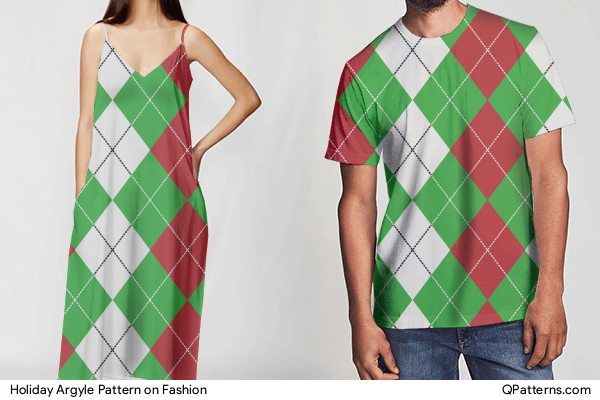 Holiday Argyle Pattern on fashion