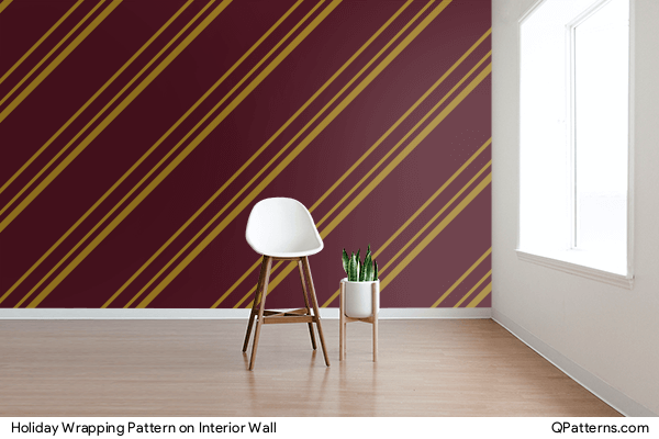 Holiday Wrapping Pattern on interior-wall