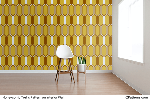Honeycomb Trellis Pattern on interior-wall