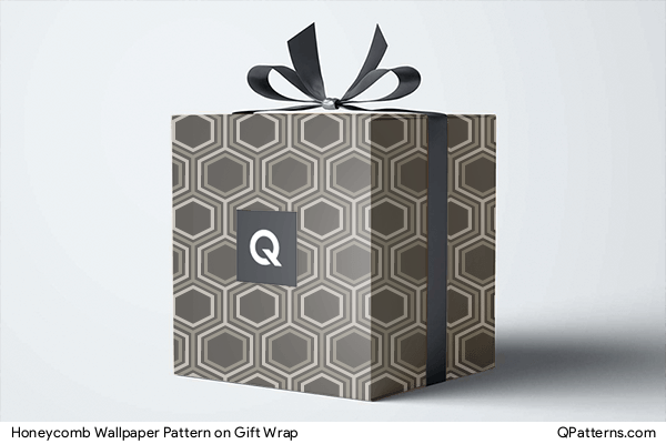 Honeycomb Wallpaper Pattern on gift-wrap