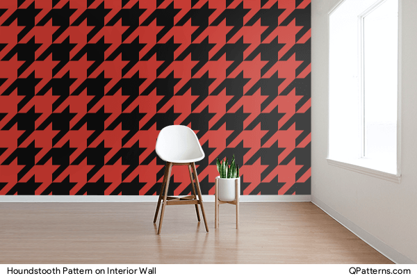 Houndstooth Pattern on interior-wall