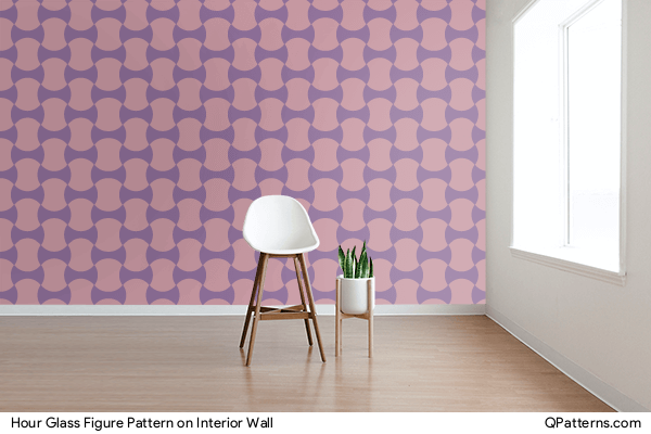 Hour Glass Figure Pattern on interior-wall