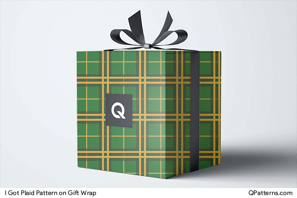 I Got Plaid Pattern on gift-wrap