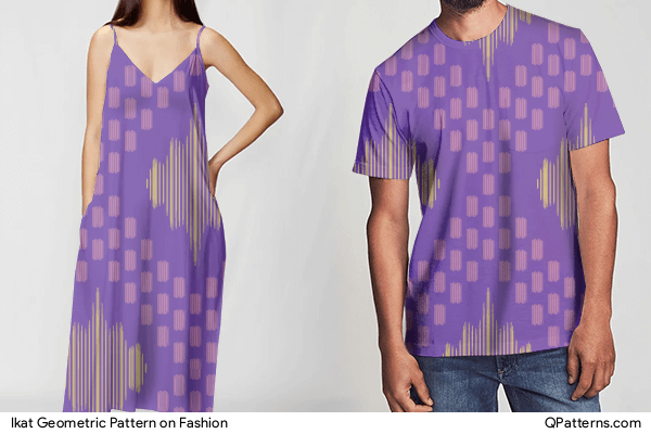 Ikat Geometric Pattern on fashion