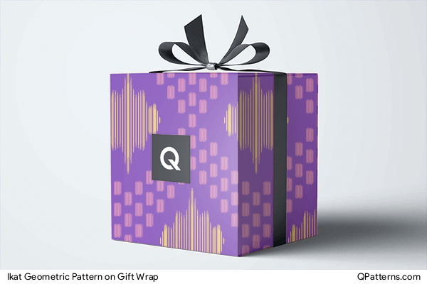 Ikat Geometric Pattern on gift-wrap