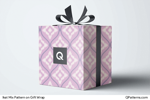 Ikat Mix Pattern on gift-wrap