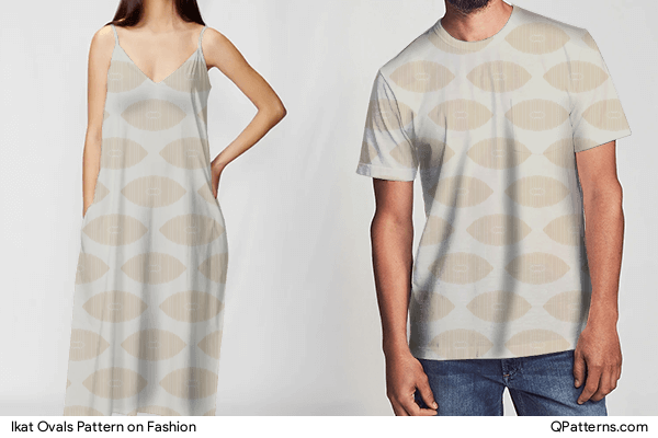 Ikat Ovals Pattern on fashion