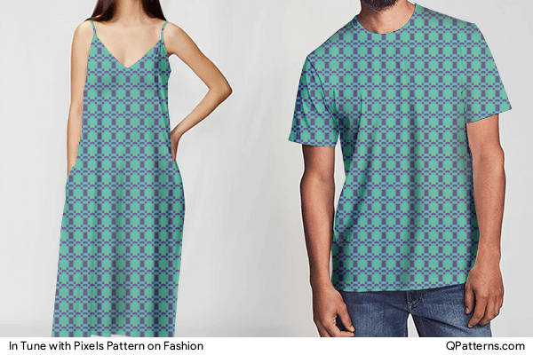 In Tune with Pixels Pattern on fashion