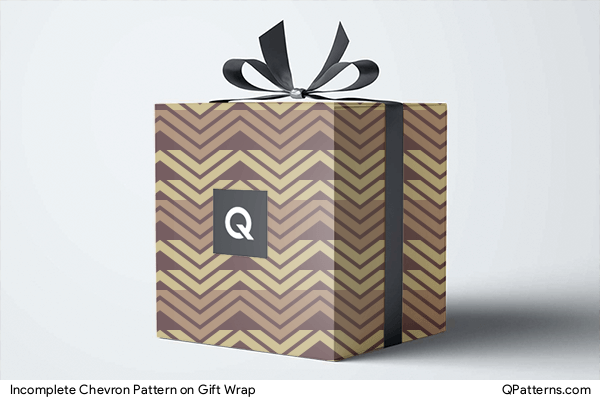 Incomplete Chevron Pattern on gift-wrap