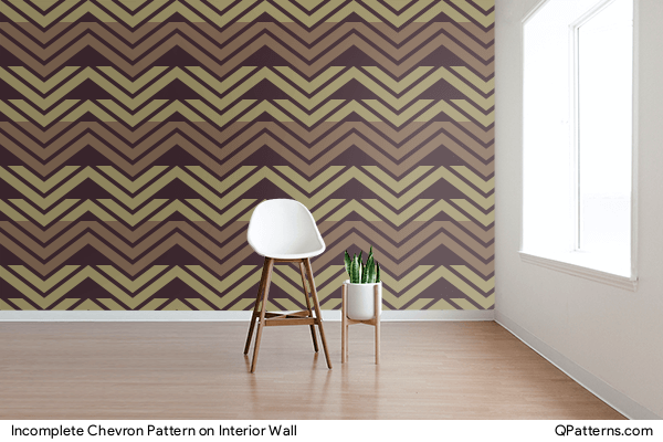 Incomplete Chevron Pattern on interior-wall