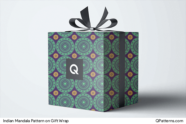 Indian Mandala Pattern on gift-wrap
