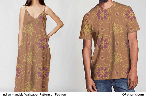 Indian Mandala Wallpaper Pattern on fashion