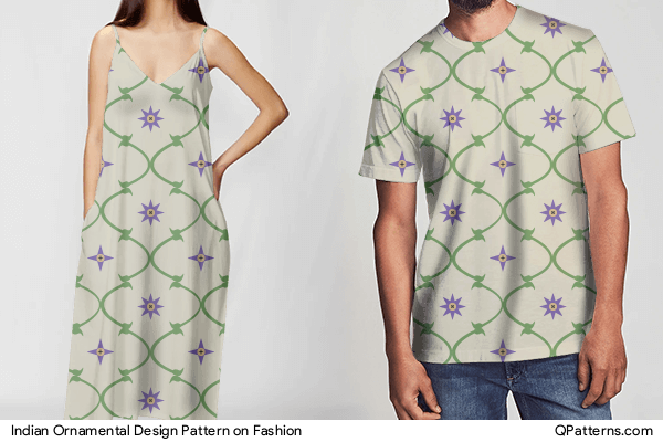 Indian Ornamental Design Pattern on fashion