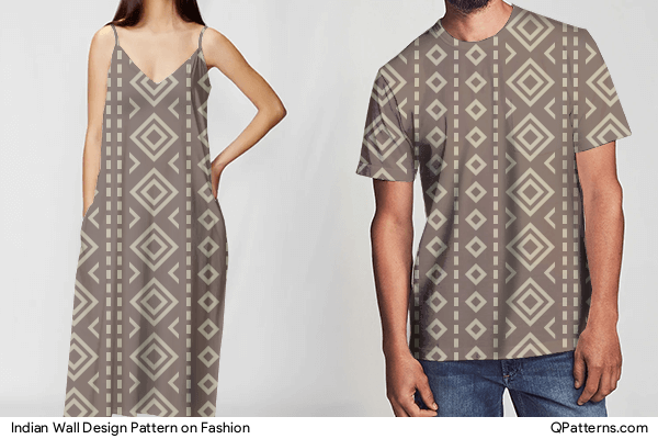Indian Wall Design Pattern on fashion