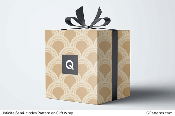 Infinite Semi-circles Pattern on gift-wrap