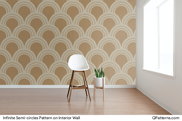 Infinite Semi-circles Pattern on interior-wall