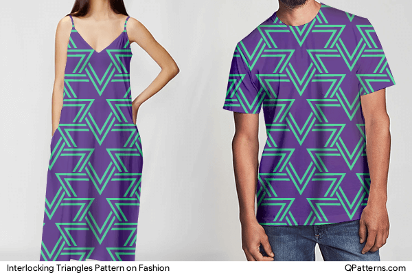 Interlocking Triangles Pattern on fashion