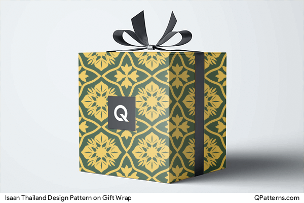 Isaan Thailand Design Pattern on gift-wrap