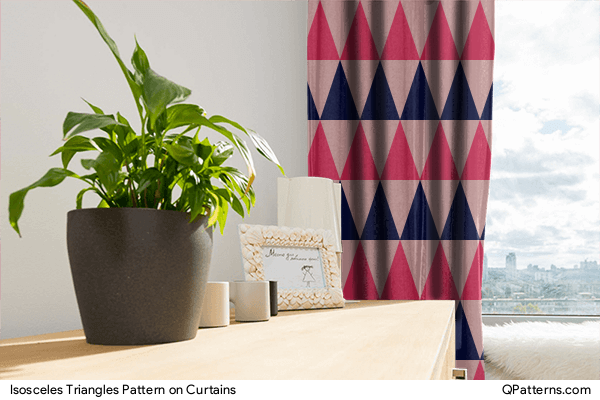 Isosceles Triangles Pattern on curtains