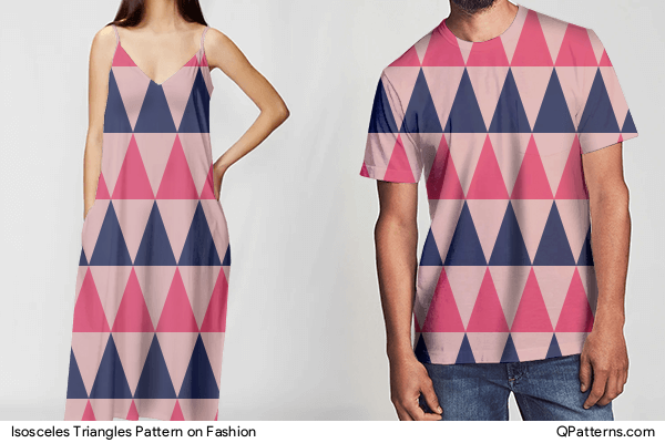 Isosceles Triangles Pattern on fashion