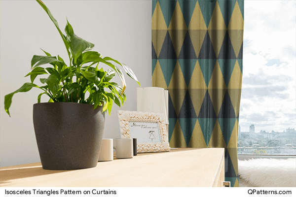 Isosceles Triangles Pattern on curtains
