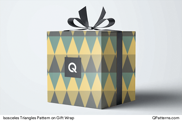 Isosceles Triangles Pattern on gift-wrap