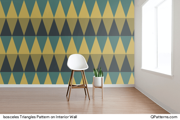 Isosceles Triangles Pattern on interior-wall