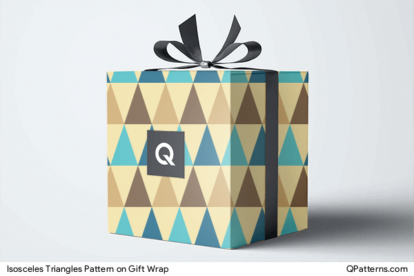 Isosceles Triangles Pattern on gift-wrap