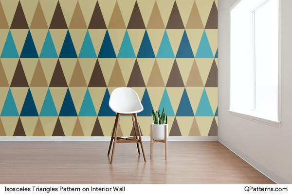 Isosceles Triangles Pattern on interior-wall