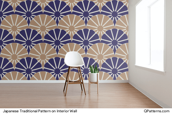 Japanese Traditional Pattern on interior-wall