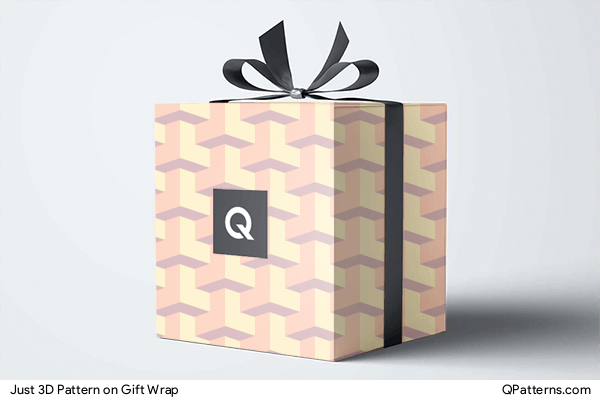 Just 3D Pattern on gift-wrap