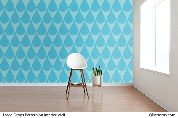 Large Drops Pattern on interior-wall