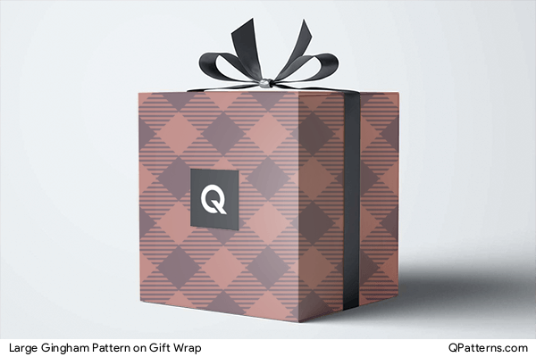 Large Gingham Pattern on gift-wrap
